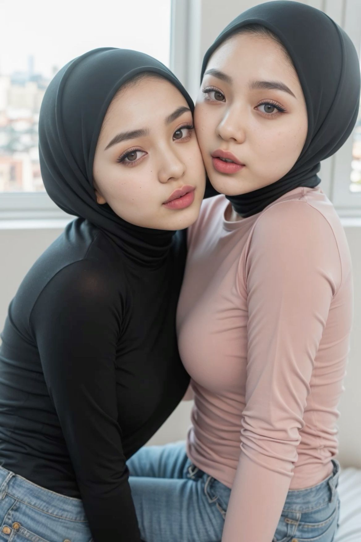 2 Cwek Cantik Meme Merah Goyangan Asik
